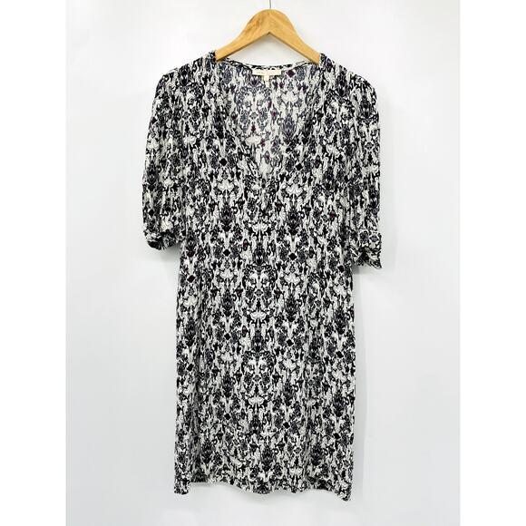 MAJE radenne printed crepe dress - Picture 3 of 8